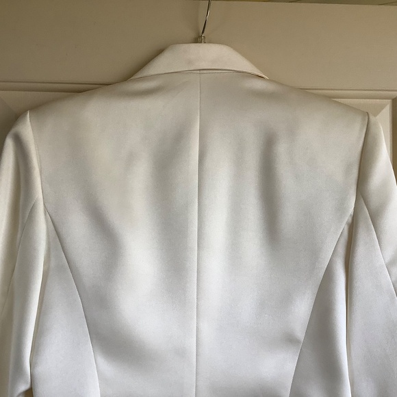 A.B.S Vintage Formal Three Button Blazer Ecru SZ 6 - Picture 8 of 16